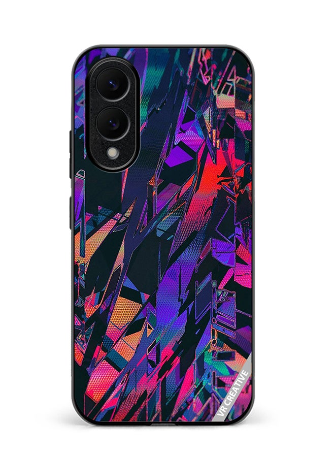Protective Case Cover For Samsung Galaxy S25 Edge Abstract Design Multicolour