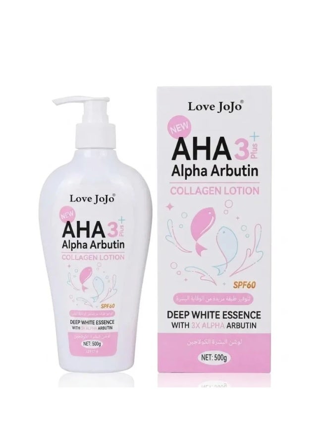 Love JoJo AHA 3 Plus Lotion with Alpha Arbutin and Collagen