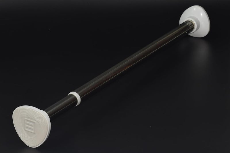 Blu-Pier Tech Spring Tension Curtain Rod 28 to 48 inches Adjustable, 5/8 Inch Diameter,Use with the Curtain Rod for Window,Kitchen,Bathroom,Home,White,(Pack of 1) - Image 3