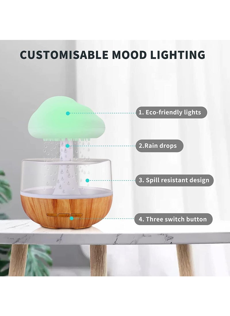 Yameem - Yameem Rain Cloud Humidifier: Aromatherapy Diffuser, Night Light, Rain Sounds, LED Lights, Essential Oils & App Control - Anxiety Relief, Sleep Relaxation, Mood Enhancement - Image 1