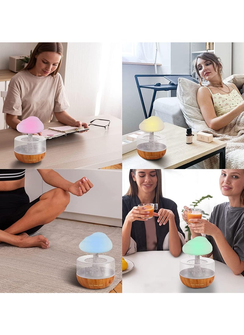 Yameem - Yameem Rain Cloud Humidifier: Aromatherapy Diffuser, Night Light, Rain Sounds, LED Lights, Essential Oils & App Control - Anxiety Relief, Sleep Relaxation, Mood Enhancement - Image 1