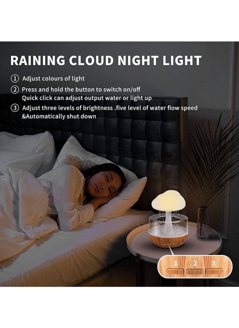 Yameem - Yameem Rain Cloud Humidifier: Aromatherapy Diffuser, Night Light, Rain Sounds, LED Lights, Essential Oils & App Control - Anxiety Relief, Sleep Relaxation, Mood Enhancement - Image 1