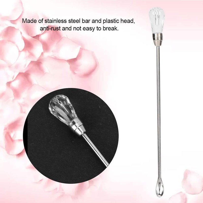 klarako Tattoo Ink Stirring Stick, Three Colors Optional Tattoo Pigment Stirring Spoon, Stainless Steel Pigment Stirring Rod Spoon Microblading Tattoo Powder Mixing Stick For Professional And Home Use(#1) - Image 2