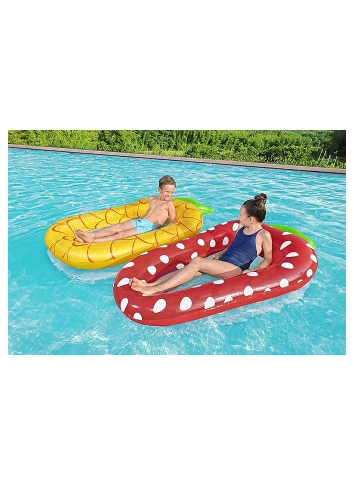 Bestway - Bestway Summer Net Mattress for Kids & Adults – Pineapple or Strawberry Design – 183×76 cm – Age 6+ - Image 1