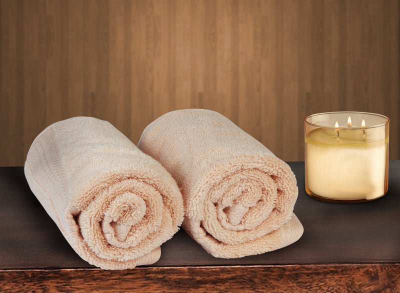 Bombay Dyeing Cotton Hand Towel Set Super Ultrx (Peach, 40 Cm X 60 Cm) - 2 Piece - Image 1