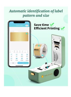 KASTWAVE Large Label Maker Machine with Tape D50 for 3/5" to 9/10" tape, Portable Thermal Label Maker Machine, Bluetooth Label Printer for Address,Storage,Office, Support Phones & Pad  - Image 3