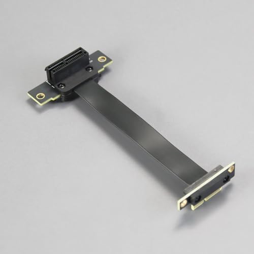 GLOTRENDS 100mm PCIe 3.0 X1 Riser Cable for M.2, WiFi, Firewire, USB, Sound Cards, etc - Image 2