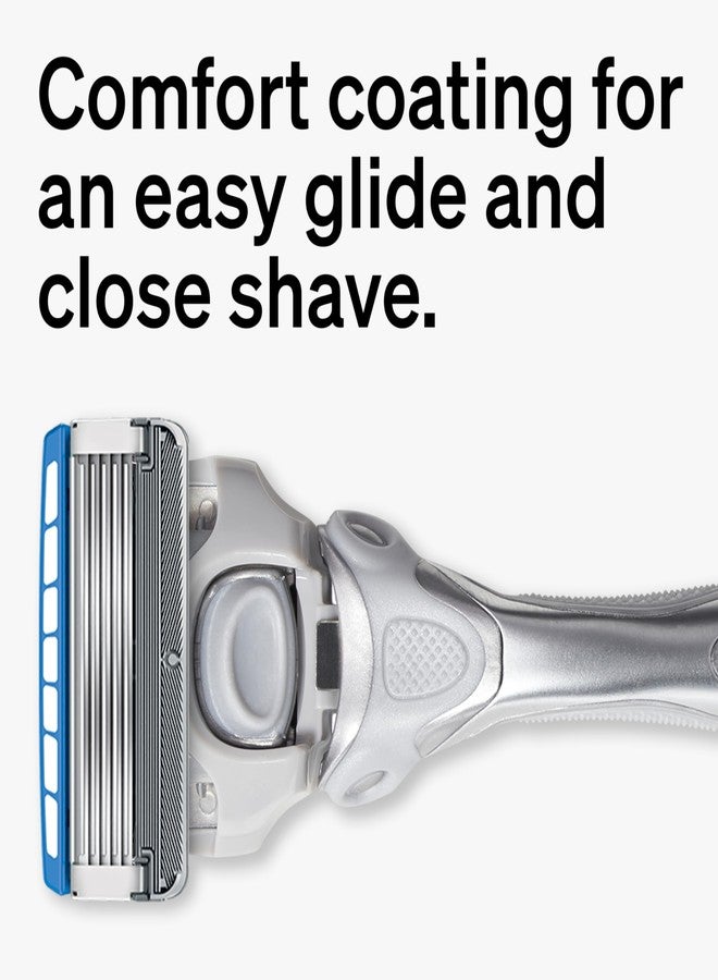 Schick Hydro Dry Skin Razors for Men | 5-Blade Mens Razors for Shaving, 1 Mens Razor Handle with 17 Razor Blades Refills - Image 2