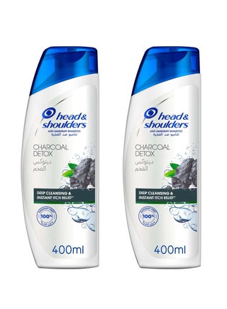 Charcoal Detox Anti-Dandruff Shampoo 400ml pack of 2 - pzsku/ZED3F98A74EDC6141C64BZ/45/_/1667457076/46655e3c-ed56-4abe-bf36-360b9d13d43f
