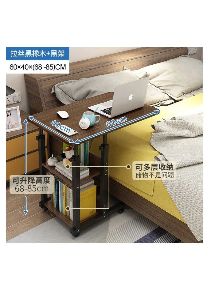 BAIG Laptop Lift Portable Desk Height Adjustable Wood AND Steel Frame Simple Lazy Laptop Desk Portable Stand Desk beige  - Image 2