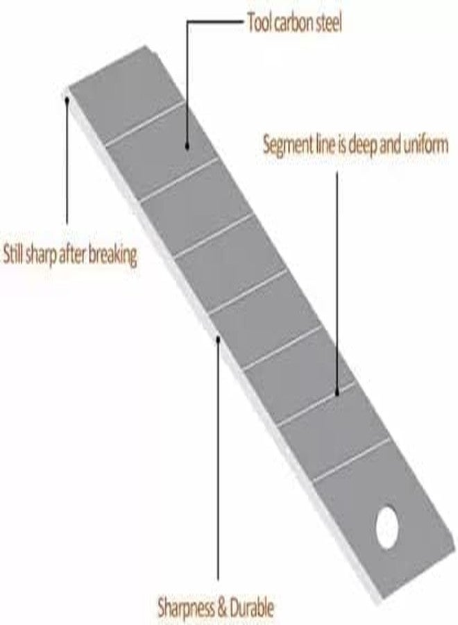 AASHRIT Replacement Paper Cutter Blades of 18mm size 10 pcs - Image 3