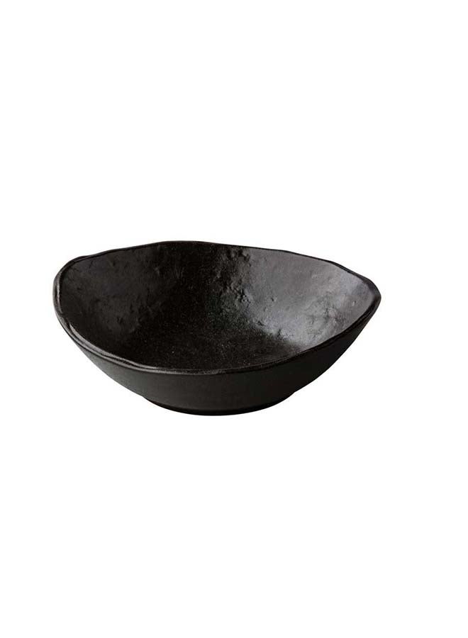 Oyster Black Bowl, 18 cm