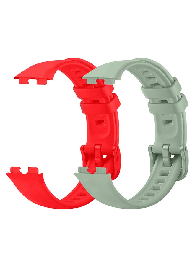 CATANES 2 Packs Of Huawei Band 8 and Band 9 Watch Band for Men Women Sport Watch Strap Lightweight Silicone Replacement Band Multicolour - Image 1