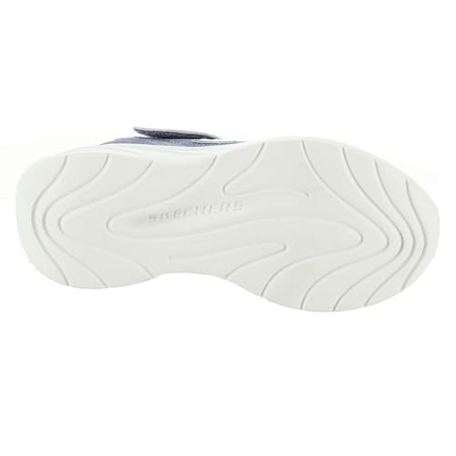 Skechers Kids Wave 92 Sneaker, Silver/Taupe, 13 Little Kid - Image 3
