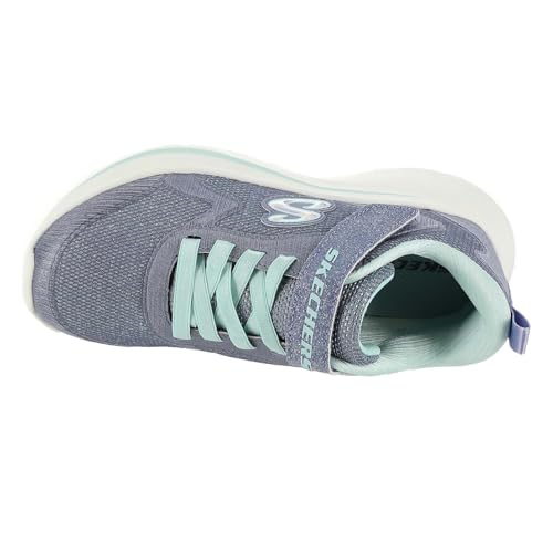 Skechers Kids Wave 92 Sneaker, Silver/Taupe, 13 Little Kid - Image 2
