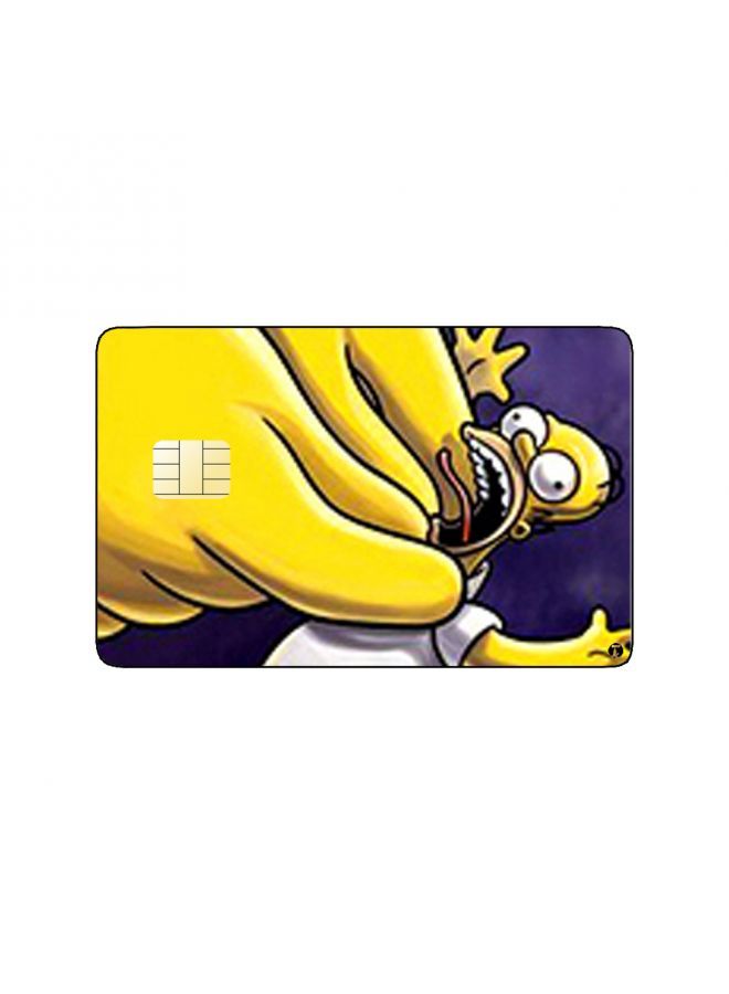 RKN PRINTED BANK CARD STICKER Animation The Simpsons By 20Th Century - Image 1