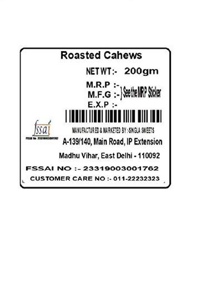 Singla Roasted Kaju 200g, Roasted Cashews 200g Cashews - Image 4