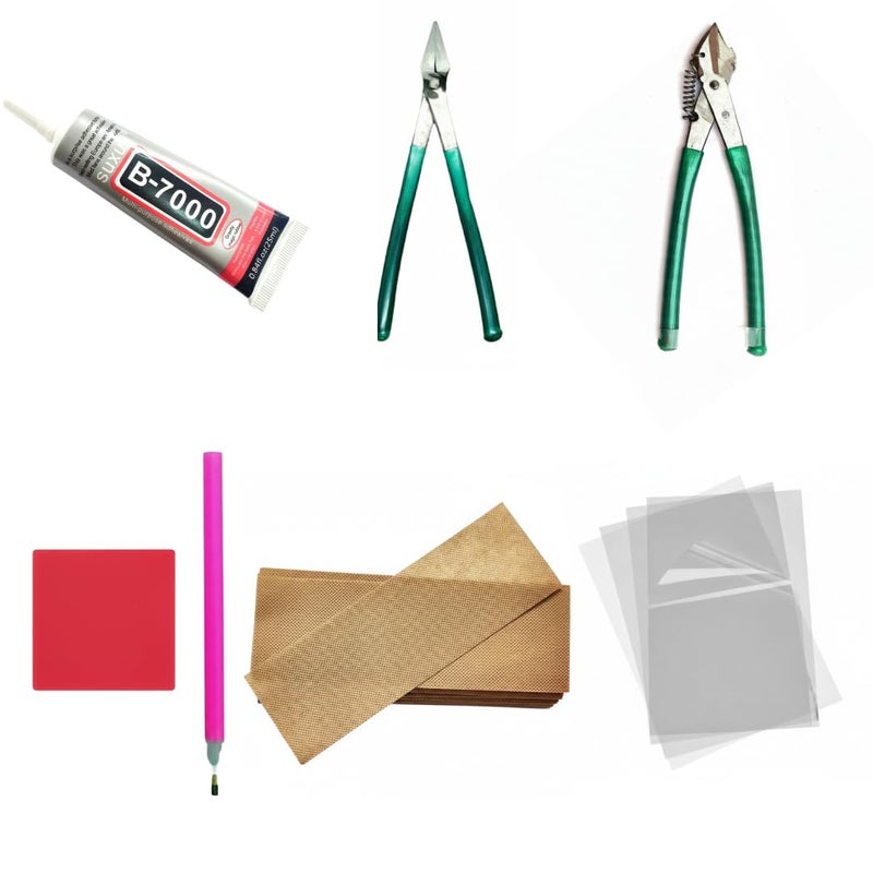 Cartol Jewellery Making Kit for Girls | Jewel Making Kit with Plier, Cutter, Glue, OHP Sheets, Wax Sheets & Stone Picking Pen | Jewelry Making Materials materials for Earrings, Pendants, Beads, Chains & Crafts (Starter Kit) - Image 1