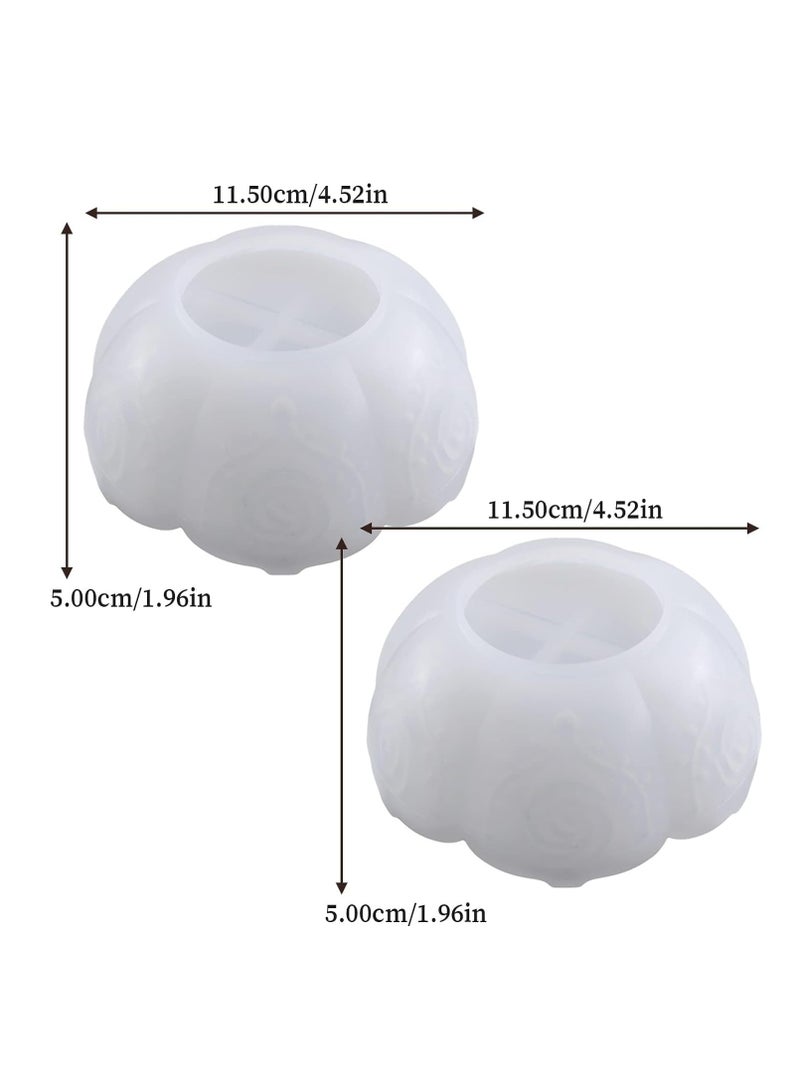 SYOSI 2PCS Flower Tray Resin Mold - Create Unique Lotus Bowl Jewelry Holders, Trinket Containers, Candle Holders, and Stunning Home Table Decorations  - Image 2