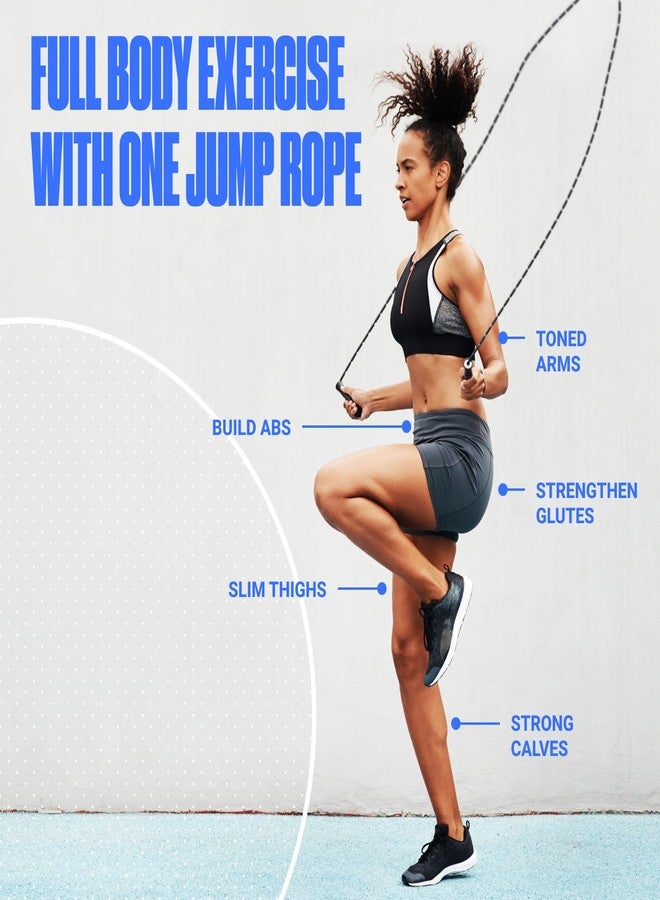 Sportbit Beaded Jump Rope - Tangle-free Adjustable Jump Ropes for Fitness - Lightweight Skipping Rope for Women, Men - Speed Jump Rope for Workout, Athletics, Crossfit, Women Exercise - Image 3