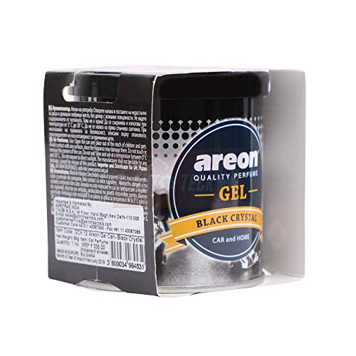 Areon Black Crystal Gel Air Freshener for Car(80g )- Pack of 2 (GCK12) - Image 2