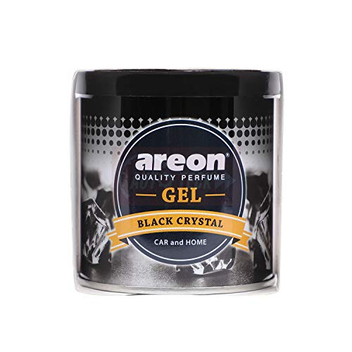 Areon Black Crystal Gel Air Freshener for Car(80g )- Pack of 2 (GCK12) - Image 1