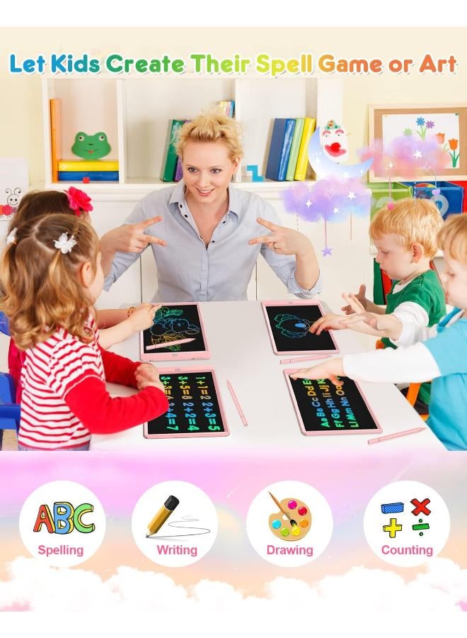لوحة الرسم والكتابة الإلكترونية الملونة بشاشة LCD من فلوستون للأطفال - Image 3