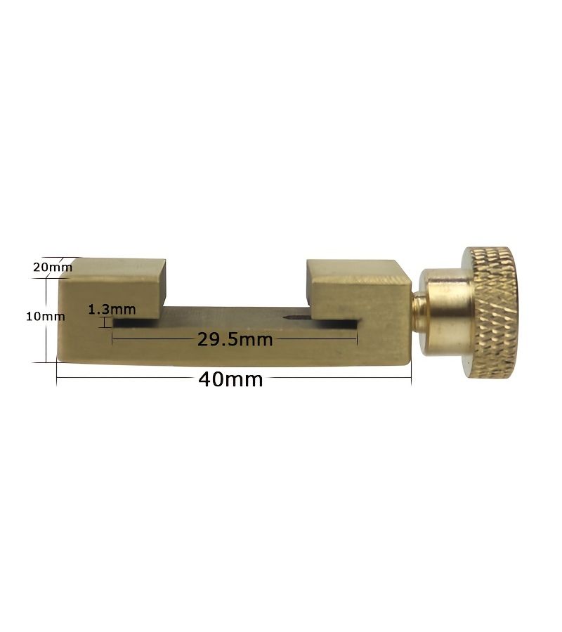 Woodworking Steel Positioning Block 36 5mm Brass Limit Locator - Image 5
