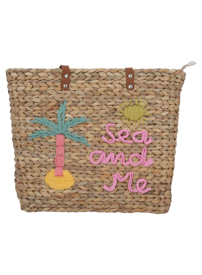 Alsaif Wicker Thermos Bag 40 X 30 Cm Dark Beige - Image 1