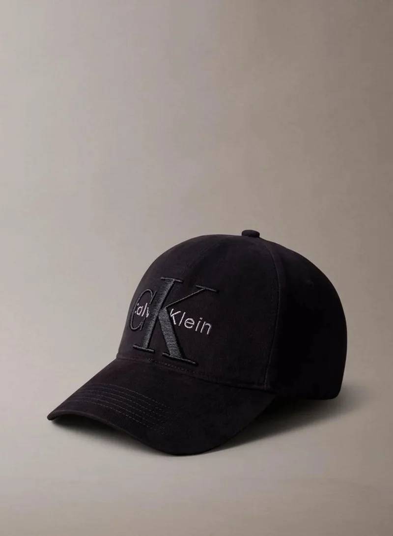Calvin Klein Layered Monogram Logo Graphic Baseball Cap