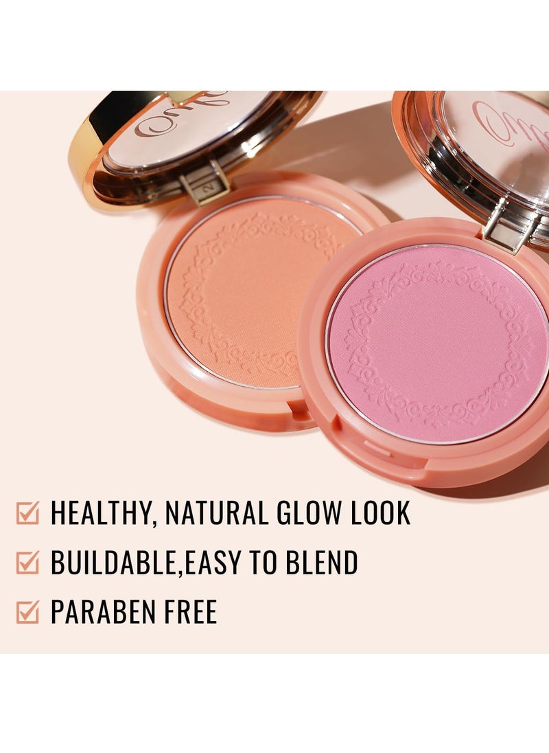 Oulac Oulac Purple Blush for Cheeks Blush Makeup| Highly Pigmented Cream Blush| Natural Matte Glow| Shape & Highlight Face| Cruelty-Free Blush with Rose Oil| N20 Believe 4.8g  - Image 2