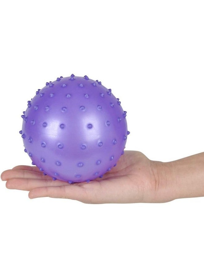 Bedwina Knobby Balls - (Pack of 6) Bulk 7 Inch Sensory Balls and Spiky Massage Stress Balls for Toddlers, with Pump, Fun Bouncy Toddler Balls for Kids Party Favors, Stocking Stuffers - Image 4