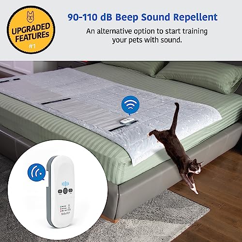SVD.PET 2024 Upgraded Pet Training Mat with Tester, 22" X 16", Pet Shock Pad, Dogs & Cats Electronic Repellent mat for Indoor, 3 Training Modes, 5 Levels, Pet Safe Mode (White Controller) - Image 2