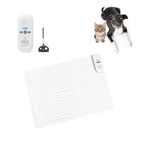SVD.PET 2024 Upgraded Pet Training Mat with Tester, 22" X 16", Pet Shock Pad, Dogs & Cats Electronic Repellent mat for Indoor, 3 Training Modes, 5 Levels, Pet Safe Mode (White Controller) - Image 1