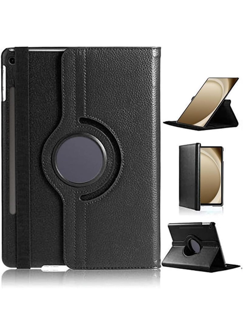 Samsung Galaxy Tab A9 Plus 11 inch Case (2023) - 360° Rotating Folio Cover, Black - Image 1