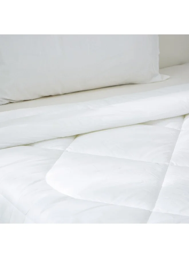 Home Box Ballina 2-Piece Solid Cotton Twin Comforter Set 220 x 160 cm