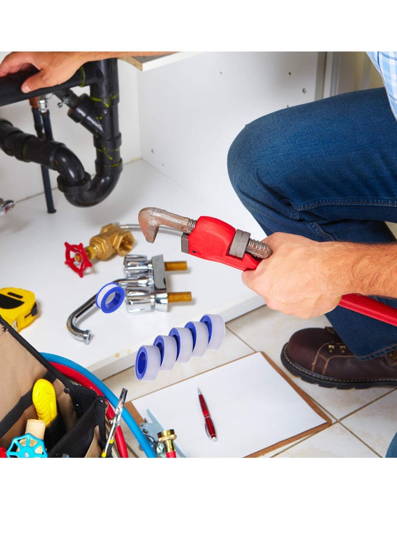 Zikra 10 Rolls of Waterproof Raw Material Plumber's Tape for Plumbing Faucet Sealant Tape, Plumbing Tape, Sealing Tape, Thread Sealant Tape, Shower Head Plumber's Tape (1/2" Wide X 394" Long) - Image 4