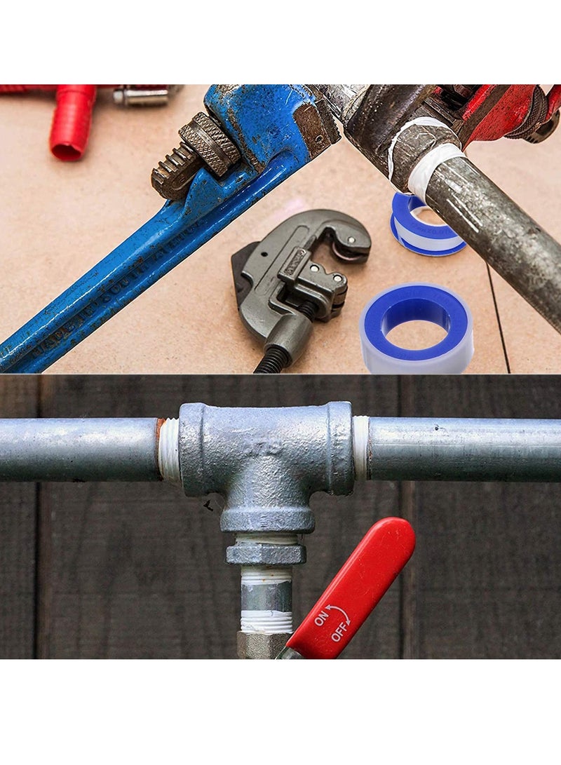 Zikra 10 Rolls of Waterproof Raw Material Plumber's Tape for Plumbing Faucet Sealant Tape, Plumbing Tape, Sealing Tape, Thread Sealant Tape, Shower Head Plumber's Tape (1/2" Wide X 394" Long) - Image 3