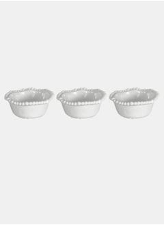 Baci milano Baci Milano Set 3 Small Bowls - White  - Image 1