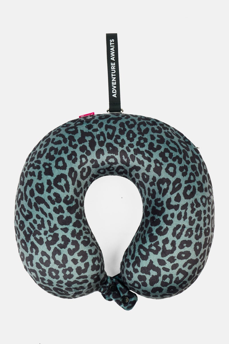 Miamica Unisex Travelling Memory Foam Neck Pillow 30 x 30 cm, Grey  - Image 1