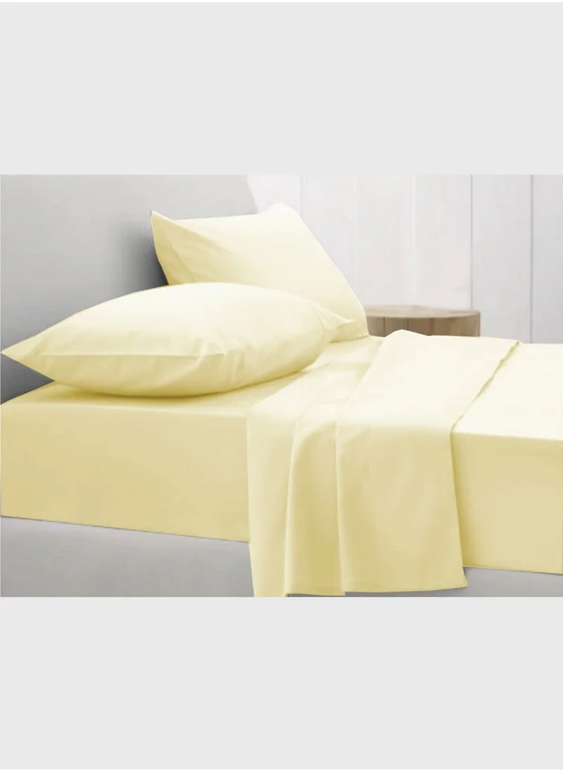 Dwell Studio King Ivory  Cotton Flat Sheet 280x260cm