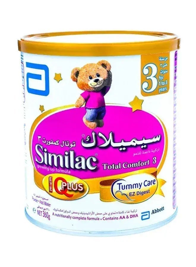 Similac Total Comfort Growing-Up Formula Milk, Stage 3, 1-3 Years, 360g 