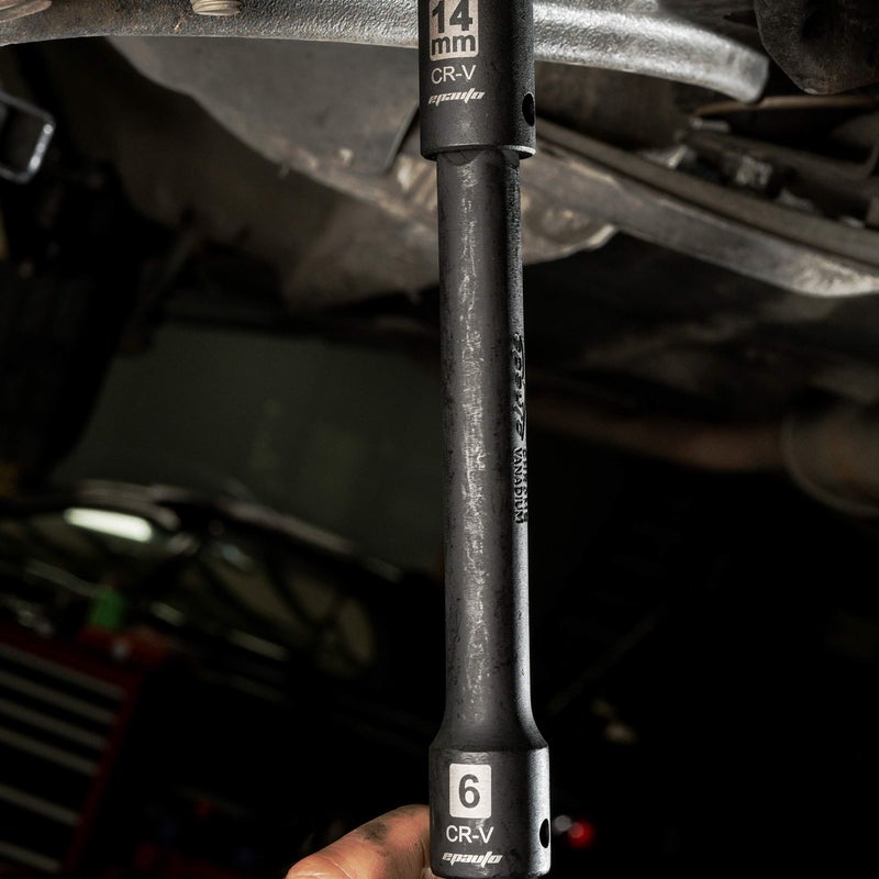 EPAuto 1/2-Inch Drive Impact Socket Extension Bar Set, Cr-V, 3 Pieces - Image 5