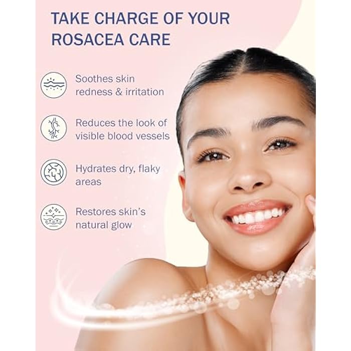 e70 Rosacea Treatment Skincare for Women & Men - Face Wash, Rosacea Cream & Face Serum, Moisturizer Redness Reducing Skin Care with Aloe Vera, Hyaluronic Acid & Fruit Extracts, Made in USA by e70 - Image 4