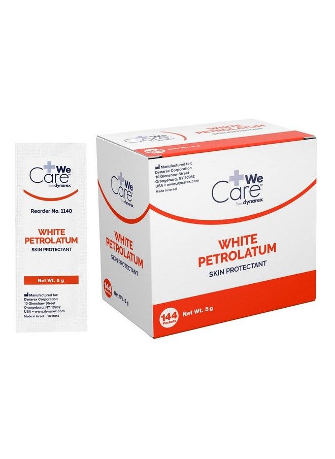 Dynarex Dynarex White Petrolatum Petroleum Jelly Ointment To Help Prevent And Treat Skin Irritation Diaper Rash And Dryness White 144 Individual 5 Gram Foil Packs Dynarex White Petrolatum  - Image 2