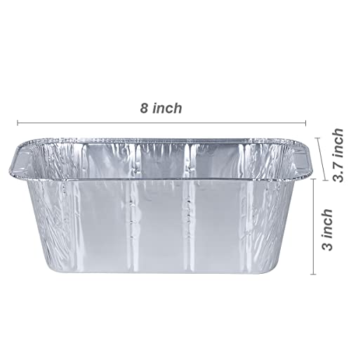 MOACOCK 50Pack Drip Pan Compatible for Blackstone Griddles 28 & 36 & 30 & 22 & 17 Inches, Aluminum Foil Grease Drip Pans, Grill Grease Tray Griddle Accessories - Image 2