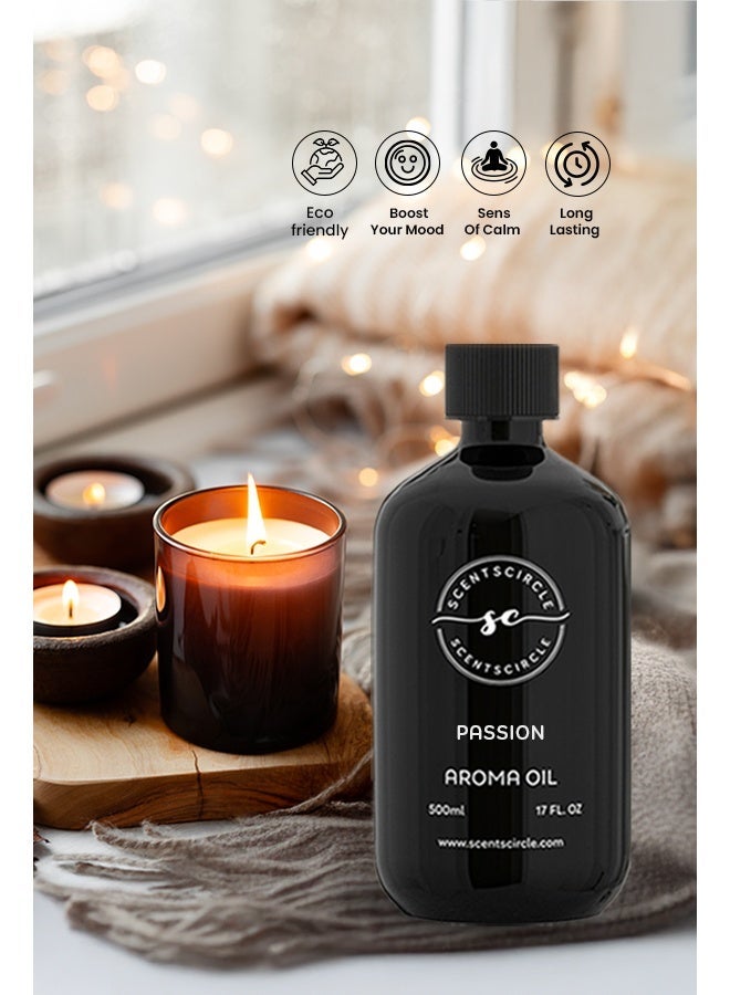 Scentscircle Passion Aroma Diffuser Oil 500ml | Sensual Fragrance with Lime & Mandarins - Image 5