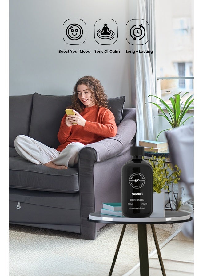 Scentscircle Passion Aroma Diffuser Oil 500ml | Sensual Fragrance with Lime & Mandarins - Image 3