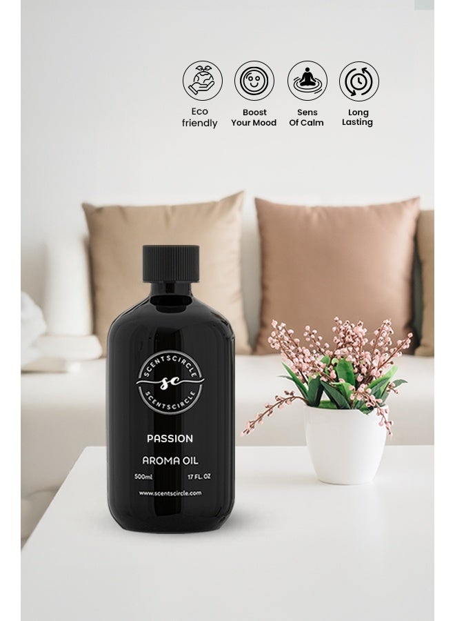 Scentscircle Passion Aroma Diffuser Oil 500ml | Sensual Fragrance with Lime & Mandarins - Image 4