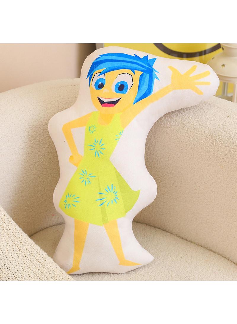 Y&D inside out 2 Plush Throw Pillow Cartoon Plush Doll Toy Decoration Cushion for Kids and Adults  Great Birthday Choice for Boys Girls 18×18 Inch